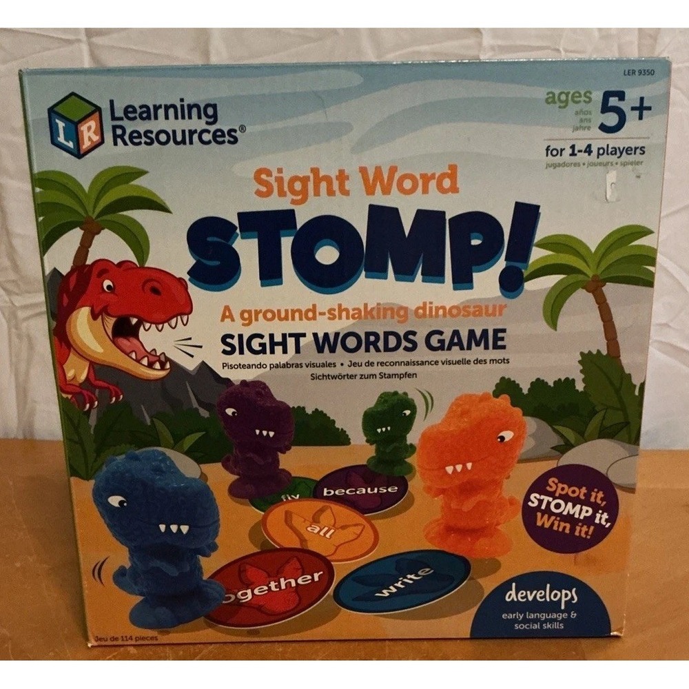Sight Word Stomp! - Alphabet Toys, Phonics Flash Cards, Classroom Board Games, A